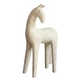 thumbnail image 3 of Estatua de caballo, adorno de mesa, colección moderna creativa, escultura animal de resina Beige grande, 3 of 9