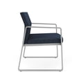 thumbnail image 4 of Gansett Reception Waiting Room Healthcare Bariatric Chair / Silver Steel / Blue, 4 of 5