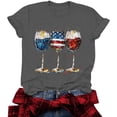 thumbnail image 6 of Women 4th of July Independence Day Shirts Funny Patriontic Graphic Short Sleeve Tee Tops, 6 of 6