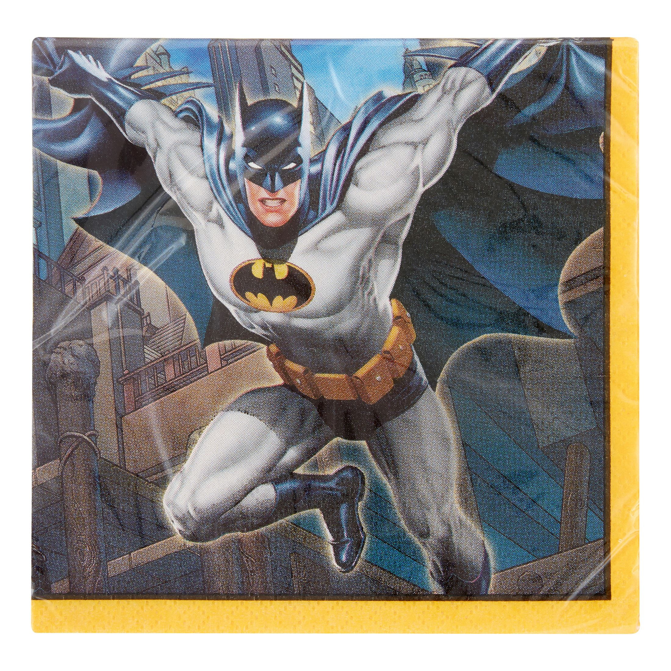 Batman Beverage Napkins, 5" x 5\ by Unique Industries