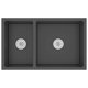 thumbnail image 3 of Fregadero de cocina VidaXL de acero inoxidable negro 71,5 x 44 x 20 cm, 3 of 3
