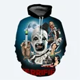 thumbnail image 2 of Nueva sudadera con capucha de película de terror para hombre para otoño e invierno, suéter con patrón de terror impreso en 3D, sudadera con capucha informal de moda urbana para hombre, 2 of 5