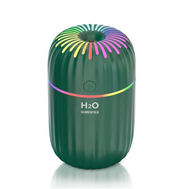 Humidificador de aire con forma de taza de colores de fuegos artificiales para el hogar, coche, portátil, USB, humidificador con luz de caballo y estrella