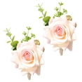 thumbnail image 1 of 2 juegos de ramillete de boda, rosa de padrino de boda con alfiler, adecuado para celebración de aniversario de boda, baile, fiesta, decoración del hogar., 1 of 6