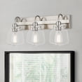 thumbnail image 2 of Worldwide Lighting E20021-005 10 x 22 x 7.38 in. Acorn 3-Light Vanity Light, Brushed Nickel, 2 of 6