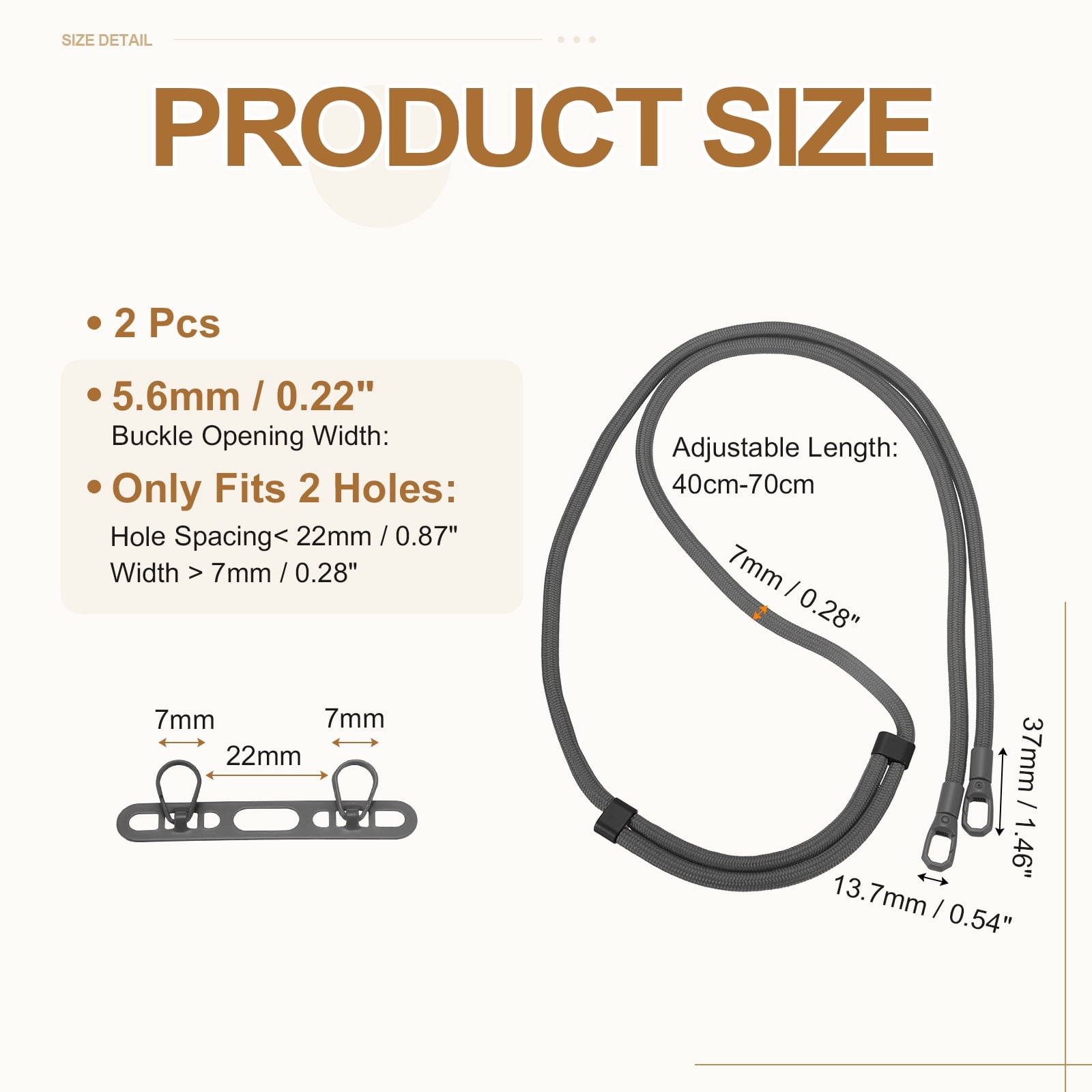 Uxcell 2Set Phone Lanyard (Dark Gray) - Adjustable Anti Theft, Phone Strap Crossbody Neck Strap with Tether Tabs Most Smartphones, Fits Travel