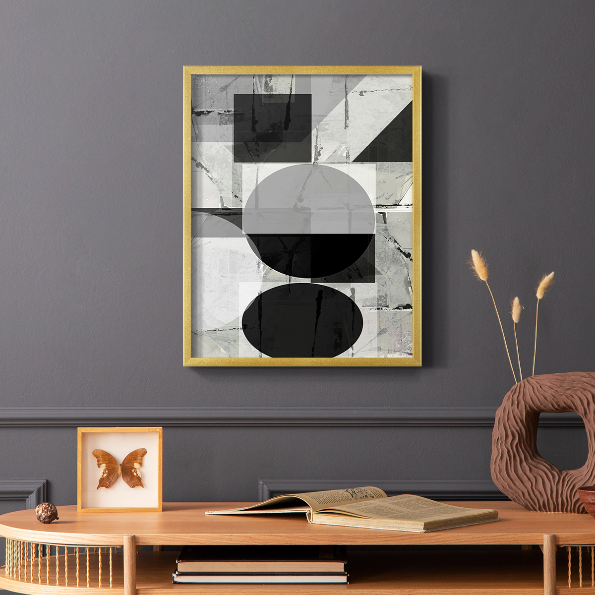 Abstract Neutrality II in Paper Solid Wood 8 x 10 Framed Print