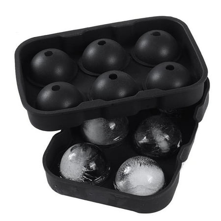 

Ruibeauty 4/6 Large Ice Ball Maker Cube Tray Big Silicone Mold Whiskey Round Mould