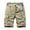Khaki, variant on Mens Work Shorts Straight Leg Loose Fit 5 Inch Inseam Summer Casual Size 30