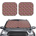thumbnail image 2 of Haiem Strawberry Car Windshield Sun Shade (2 Pieces) Foldable Windshield Sun Shade Car Accessories for Truck SUV Pickup-Medium, 2 of 7