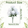 thumbnail image 3 of Multicolor Artificial Chrysanthemum Bouquet, Realistic Faux Flowers for Tomb Sweeping Funeral Memorial Service, 3 of 7