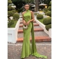 thumbnail image 5 of Vestido largo ajustado con espalda descubierta y hombros descubiertos para mujer, ropa Sexy con cinta de satén sin mangas, elegante para fiesta, 2024, 5 of 5