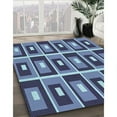 thumbnail image 3 of Ahgly Company Machine Washable Indoor Rectangle Transitional Crystal Blue Area Rugs, 2' x 4', 3 of 7