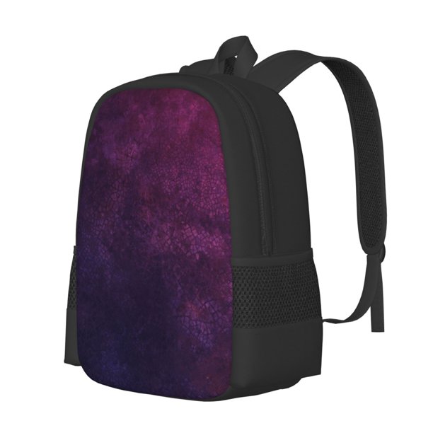 Fotbe Black Dark Blue Purple Mochila para Hombre y Mujer - Tela Oxford 600D Resistente - Mochila Impermeable de Gran Capacidad para Escuela, Viajes y Senderismo