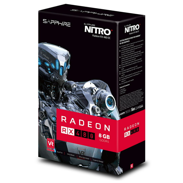 NITRO+ AMD Radeon RX 480 Graphic Card - Walmart.com