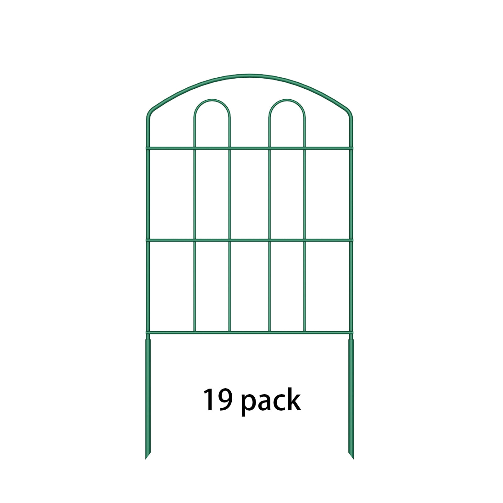 Decorative Garden Fence Border Outdoor Green No digging Temporary Iron Wire Flowers Fence Plate Rust Prevention Metal Folding Garden Fence Suitable for patio