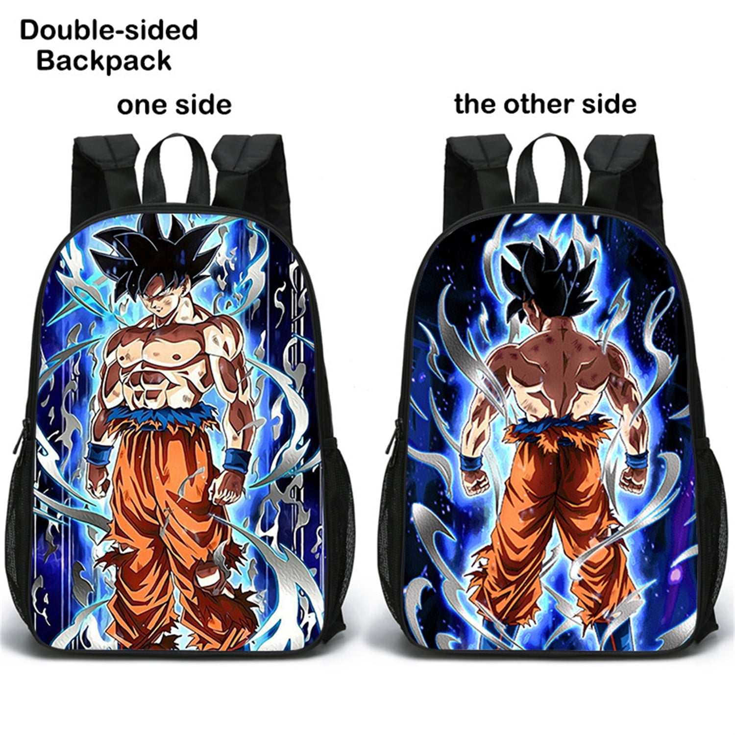 Dragon Ball Goku 3D Printing Double-sided School Bag New Primary School  Student Backpack children's backpack boys and girls(#01) 