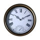 thumbnail image 3 of Reloj y termómetro para colgar en de agua, reloj decorativo de tictac, estilo Retro, para exteriores, para interiores,, 3 of 9
