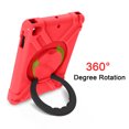 thumbnail image 2 of Allytech iPad 9.7 2018 2017/ iPad Air 1 2/ iPad Pro 9.7 Case, 360 Rotating Kickstand Hand Wrist Multi Function Ring Grip Shockproof Rugged Cover for Apple iPad 6th 5th Gen, Pro 9.7/ Air 1 2,Red/Black, 2 of 9