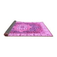 thumbnail image 2 of Ahgly Company Indoor Round Oriental Purple Modern Area Rugs, 8' Round, 2 of 4