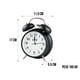 thumbnail image 3 of Reloj Despertador Campana Retro Analógico Estilo Vintage Alarma Decorativo Retro Retroiluminación (Negro), 3 of 11