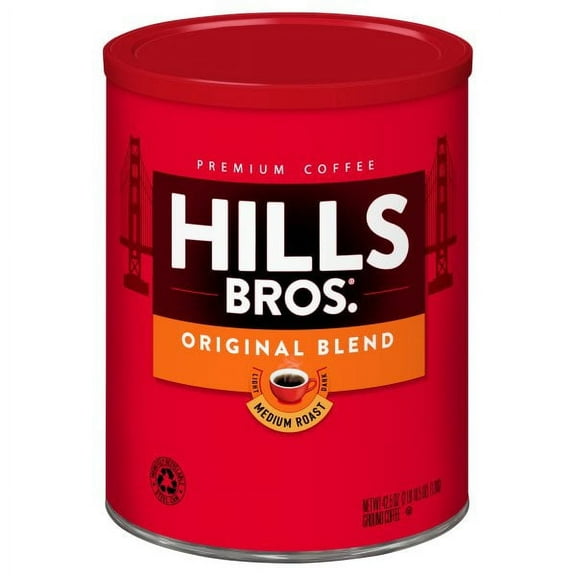 Hills Bros. Original Blend Medium Roast Ground - 42.5 oz Can