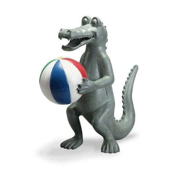SPI Pool Gator Garden Sculpture 20"x17"x13" Aluminum