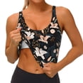 thumbnail image 3 of Picia Lilies Flowers Sports Bra for Women,Padded Strappy Sports Bras Medium Support Yoga Bra with Removable Cups,Running Yoga Bra-X-Large, 3 of 9