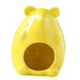 thumbnail image 2 of Casa para hámster, escondite, cama para mascotas, cueva de cerámica para interiores, nido para dormir para hámster Amarillo, 2 of 9