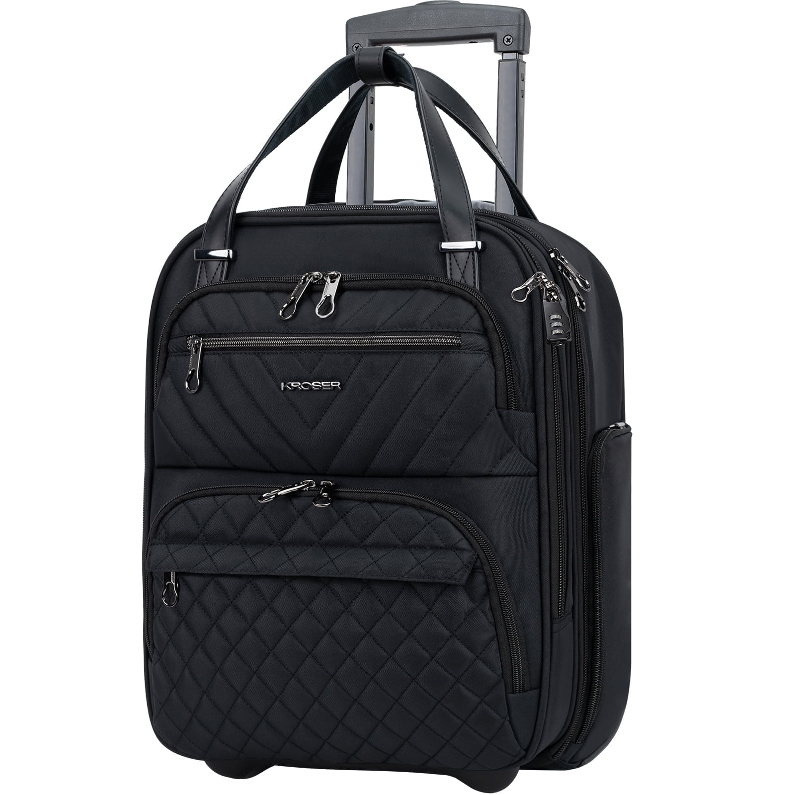 KROSER 16" Quilt Softside Underseat Carry-On photo 1