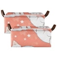 thumbnail image 3 of Lazy White Cats Storage Bins with Handles Foldable Storage Baskets for Shelves Organizer Cloth Baskets, 3 of 8