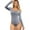 Gray-01, variant on REALiKUN Romper for Women Round Neck Long Sleeve Causal Jumpsuit Fashion Sport Workout Gymnastics Legging Slim Fit Bodysuit