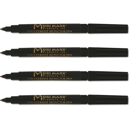 Counterfeit Currency Detection - (4 Pack) Dri-Mark Smart Money Counterfeit Bill Detector Pen for Use w/U.S. Currency -DRI351B1