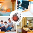 thumbnail image 5 of Goowood Space Heater 900W Portable Electric Heater for Indoor Use with Adjustable Thermostat Timer and LED Display Small Desk Heater, 5 of 9