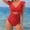 Red, variant on MSJUHEG Push Up Swimsuits for Women,High Cut Backless,One Piece Swimsuits,Ruched Monokinis,Swim Suits for Women 2025,Monokini,Shapewear Swimsuits for Women Black L