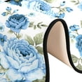 thumbnail image 4 of Kitchen Rugs and Mats Non-Skid Washable Runner Rugs Rose Blue Flower Floral Long 72x24 inch for Floor Cushioned Hallway Entryway Indoor 2x6, 4 of 7