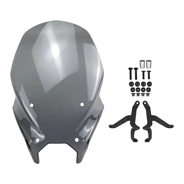 Parabrisas de motocicleta, pantalla para parabrisas, componente de conducción cómoda, repuesto, reparación Gris