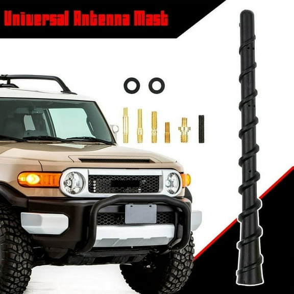 XUKEY 7" Car Short Rubber Spiral Antenna Mast Radio AM/FM for Jeep Liberty 2008-2022