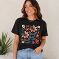 thumbnail image 5 of Patriotic Floral Daisy Graphic T-Shirt, Unisex Classic Fit Tee, 5 of 8