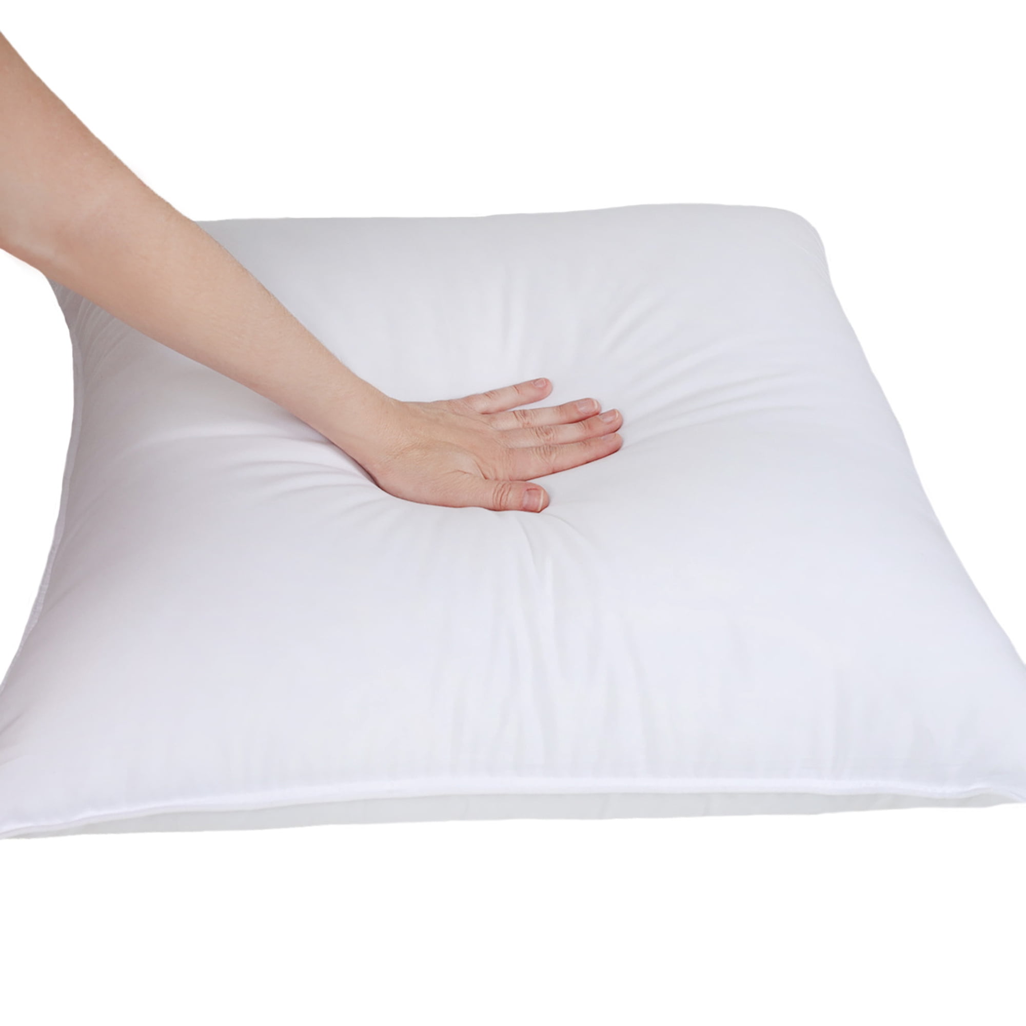 Superior Solid Microfiber Medium Density Pillow, Set of 4, King