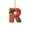 R, variant on Candy Cane Alphabet Christmas Ornaments with Red Letters and Berry Design,A to Z Mini Monogram Hanging Pendants for Xmas Tree Decorations,DIY Craft Party Home Holiday Decorative Accents