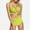 Mint Green, variant on Women's Swimsuits Curvy Womens Bathing Suit Tummy Control Push Up High Waist Solid Color Plus Size Spaghetti Strap Sports Slim Fit Women's Bikini Swimsuits Summer Holiday