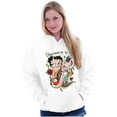 thumbnail image 3 of Betty Boop Unafraid To Be Me Tattoo Women Plus Size Hoodie Brisco Brands 2X, 3 of 4