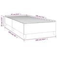 thumbnail image 2 of vidaXL Bed Frame Platform Bed Mattress Foundation Bedroom Furniture Fabric, 2 of 8