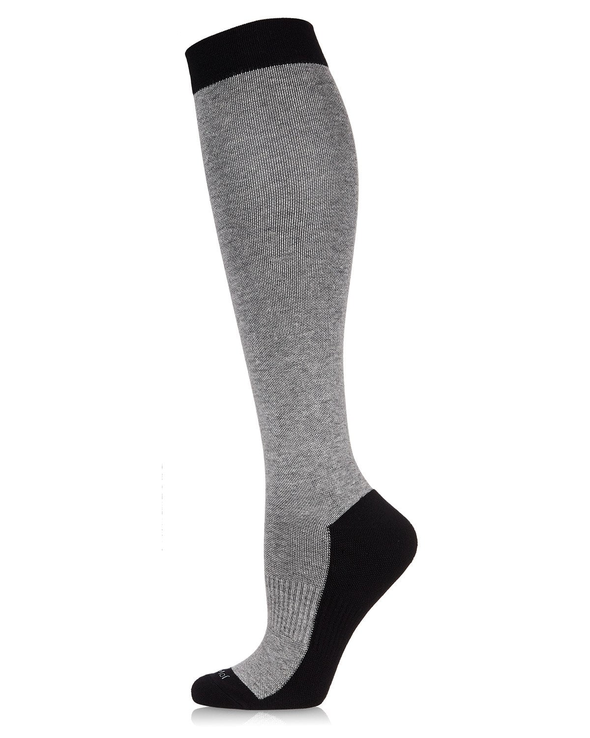 MeMoi TwoTone Contrast 815mmHg Compression Socks 911 / Medium Gray