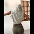 thumbnail image 6 of Crop Top Athletic Shirts for Women Cute Sleeveless Yoga Tops Running Gym Cotton S, 6 of 7