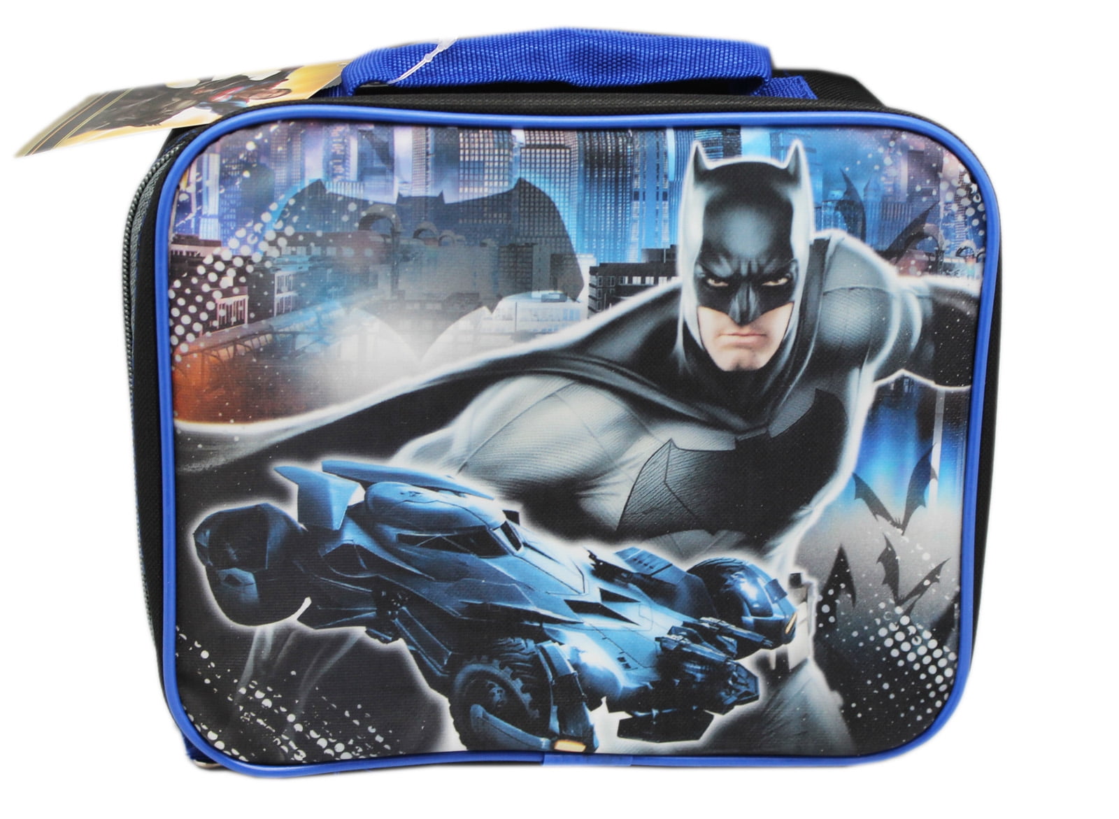 DC Comics Batman VS Superman Insulated Lunch Bag w/ Water Bottle Blue