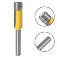thumbnail image 4 of Bgsha 6mm Shank Carbide Straight Flush Trimming Router Bit 2 Bearing Milling Cutter, 4 of 9