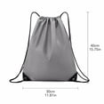 thumbnail image 4 of Drawstring Backpack Durable Water Resistant Sackpack, Lightweight Sports String Cinch Bag, Large Capacity Portable Gym Backpack for Outdoor Camping Beach Soccer Basketball Yoga, 4 of 6