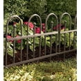thumbnail image 2 of Plow & Hearth Wrought Iron Classic Garden Fence Edging, 2 of 9